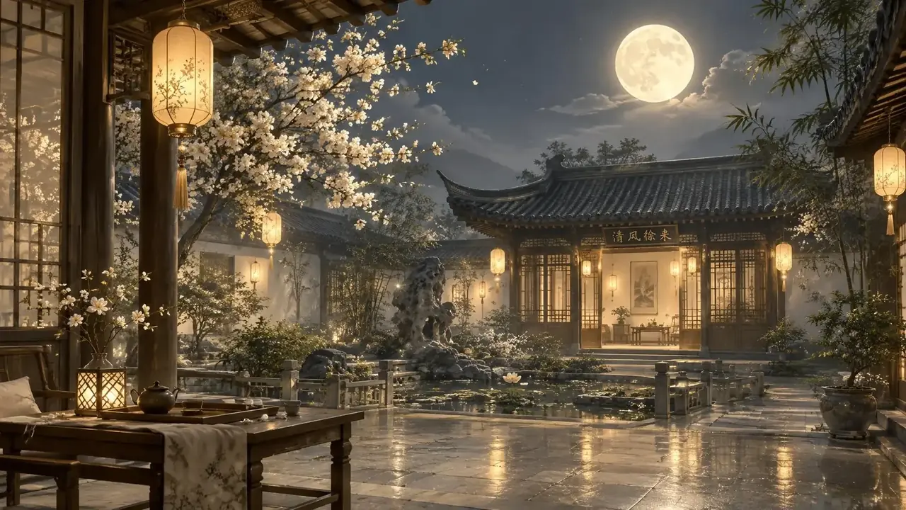 橙果短剧 月光借你一半 橙果短剧《月光借你一半》主视觉 - 治愈榜首